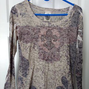 Long Sleeve Sheer Shirt by Vocal